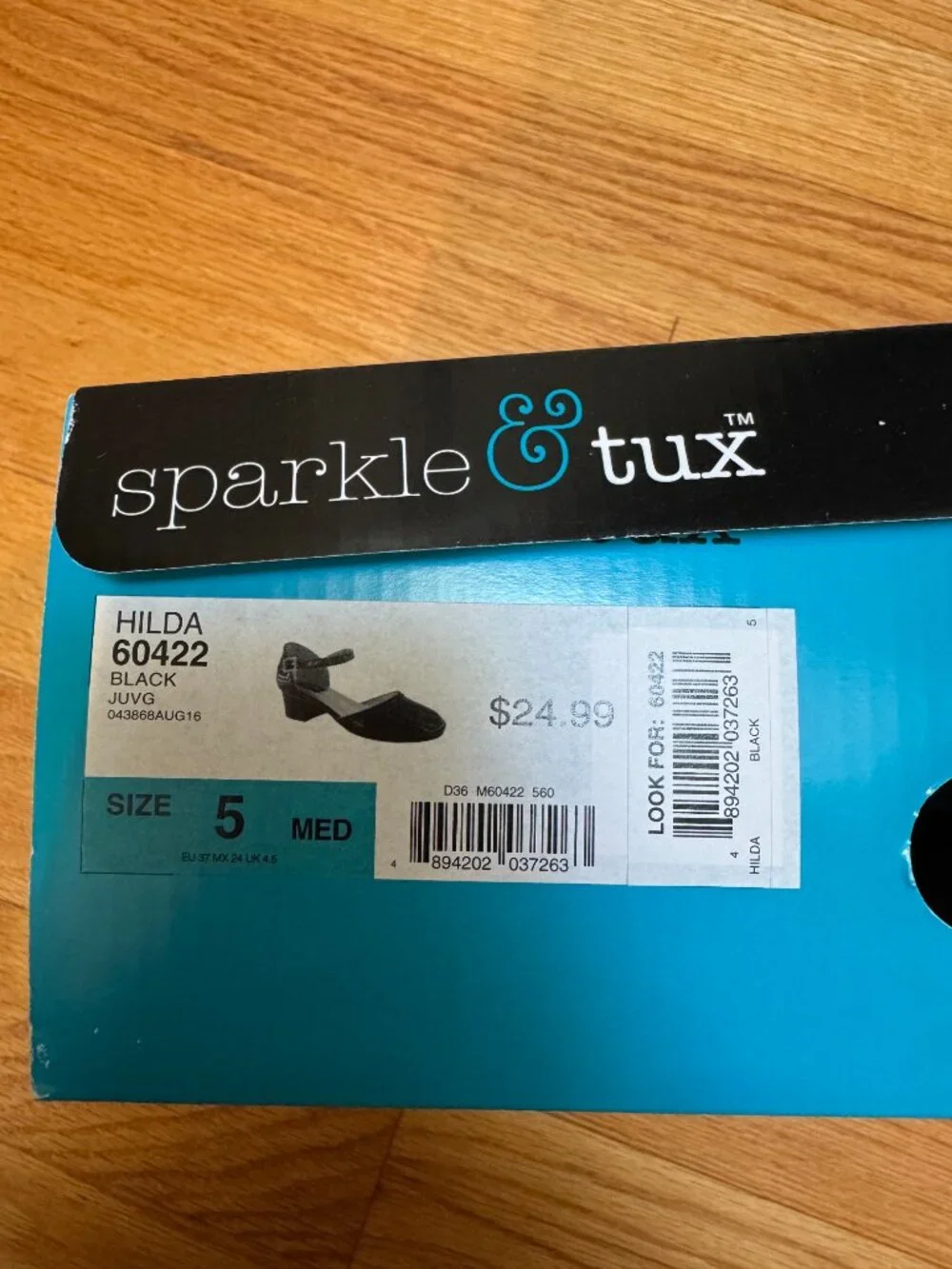 Sparkle & Tux black heels